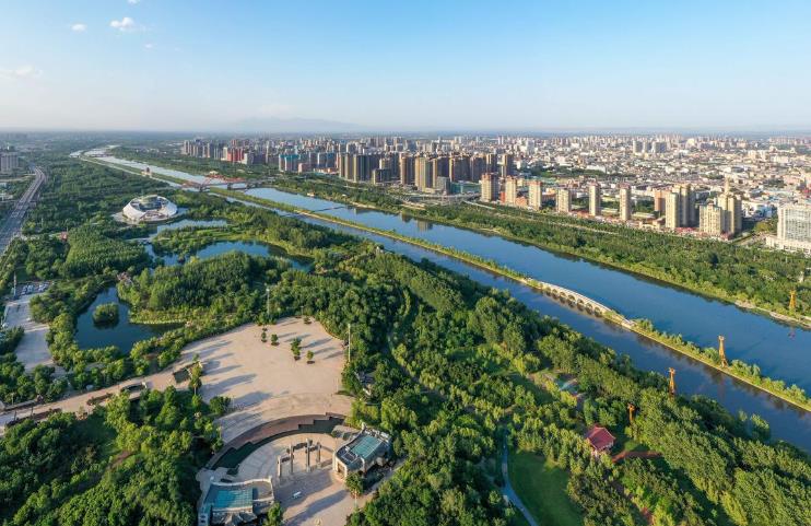 汾河文化生態(tài)公園如畫(huà)風(fēng)景